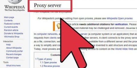 Usando um proxy
