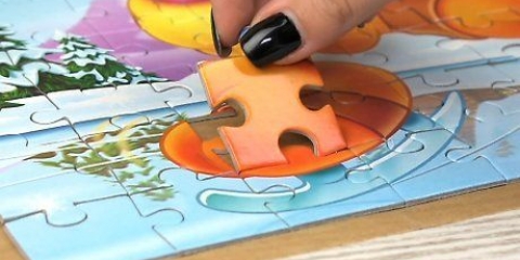 Finalizando um quebra-cabeça com mod podge