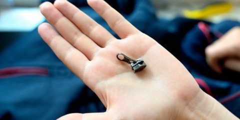 Reparar um zíper cujo controle deslizante saiu completamente
