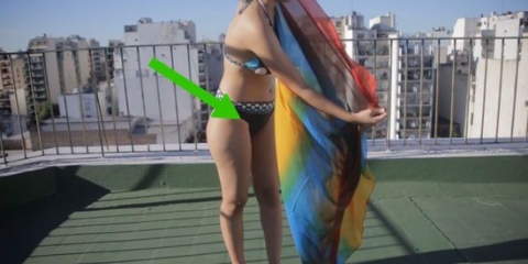 Colocar um sarongue