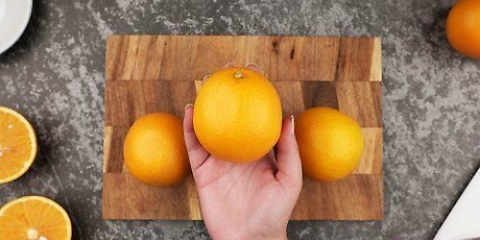 Descasque uma laranja