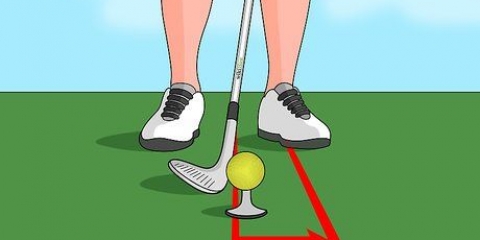 Fazendo um swing com um taco de golfe