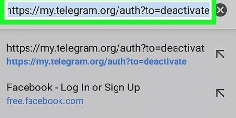 Excluir uma conta do telegram no android
