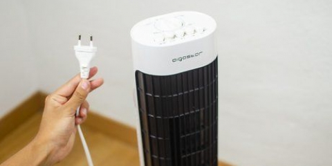 Limpando um ventilador de torre