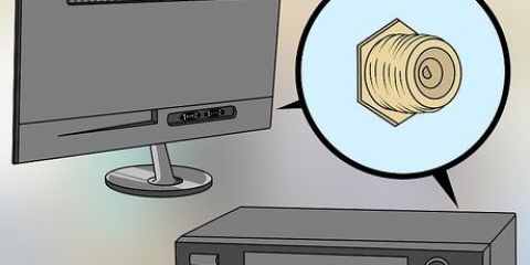 Conecte um videocassete à sua tv