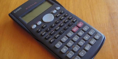 Usando uma calculadora científica