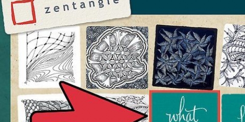 Fazendo um zentangle