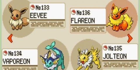 Eevee evoluindo para pokémon
