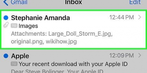 Adicionar fotos de e-mails a um iphone