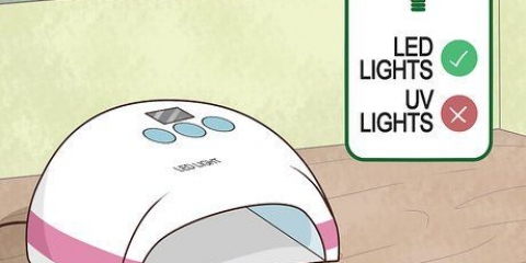Secagem de esmalte em gel