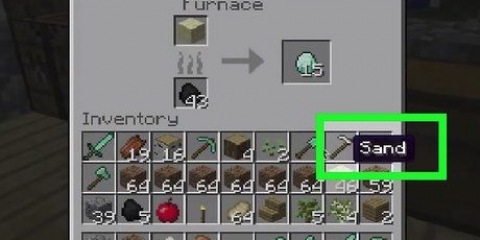 Fazendo vidro no minecraft