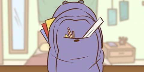 Bem preparado e ir para a escola a tempo