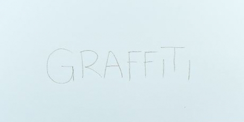 Desenhando letras de grafite