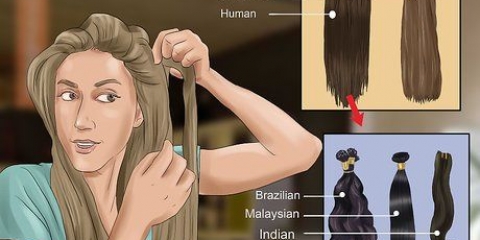 Colocando extensões de cabelo