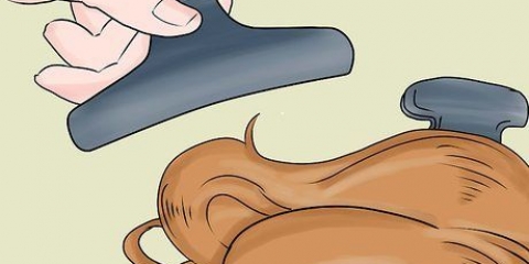 Fixação de extensões de cabelo com cola