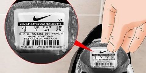 Encontre o número do modelo nos tênis nike