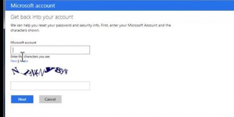 Alterar a senha de uma conta do hotmail