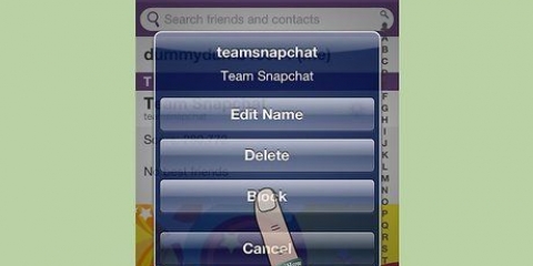 Bloquear alguém no snapchat