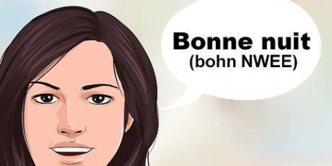Desejando boa noite a alguém em francês