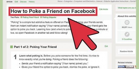 Cutucar alguém no facebook