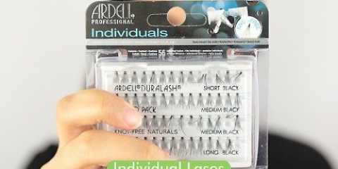 Aplique cílios postiços individuais