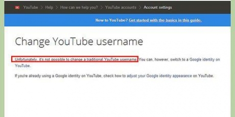 Alterar seu nome de usuário no youtube