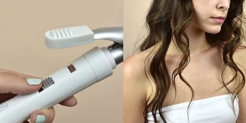 Enrole o cabelo com um ferro de ondulação