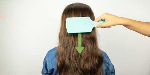 Prenda o cabelo com um grampo de cabelo