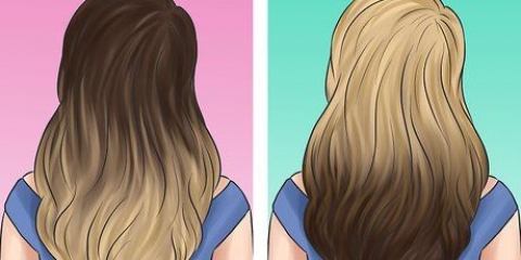 Pinte o cabelo para obter um efeito ombré