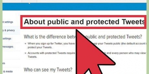 Tornando sua conta do twitter privada