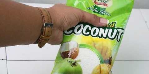 Fazendo leite de coco