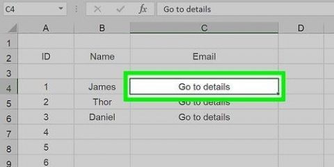 Adicionar links no excel