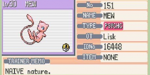 Obtendo mew em pokémon fire red