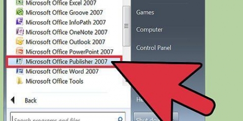 Usando o microsoft publisher