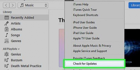Sincronize músicas com um iphone
