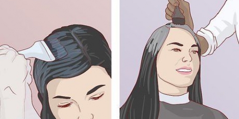 Tingir o cabelo preto natural de cinza