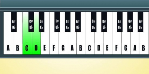 Aprenda notas em um piano ou teclado