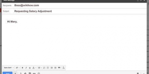 Solicite um aumento por e-mail