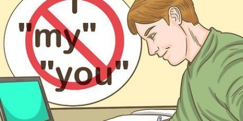 Evite linguagem pessoal em um texto