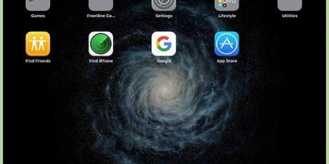 Coloque ícones na área de trabalho de um ipad