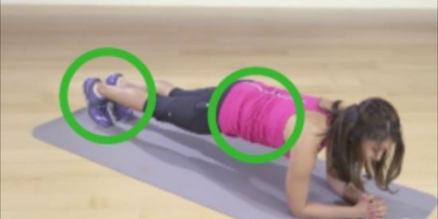 Faça exercícios de prancha