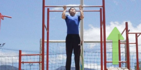 Fazendo pull ups para iniciantes