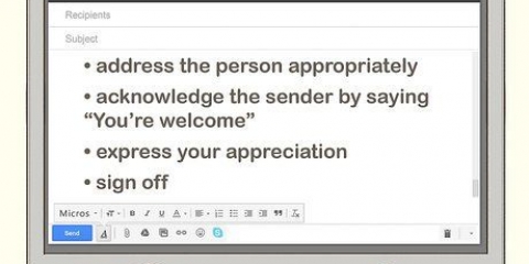 Responder a um e-mail de agradecimento