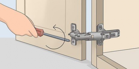 Dobradiças de medição para um armário