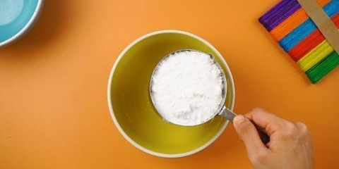 Fazendo slime com bicarbonato de sódio