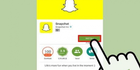 Usando o snapchat