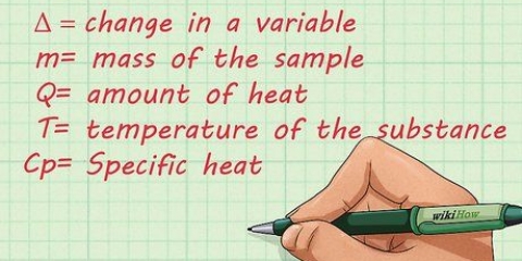 Calcule o calor específico