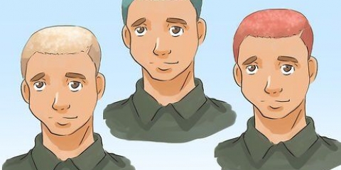 Tingir o cabelo espetado