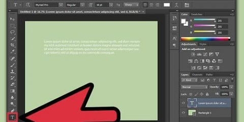 Justifique o texto no adobe photoshop