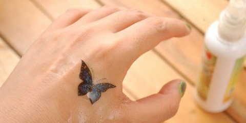 Remova tatuagens temporárias